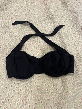 ASOS Black Halter Underwire Bikini Top